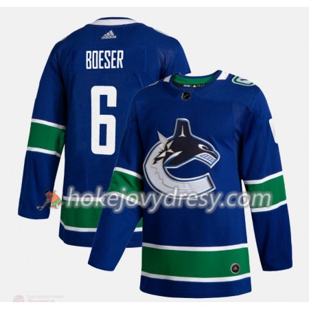 Pánské Hokejový Dres Vancouver Canucks Brock Boeser 6 Adidas 2019-2020 Modrý Authentic
